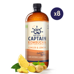 Carregar imagem na galeria: Kombucha GUTsy Captain gengibre e limão em formato família de 1L