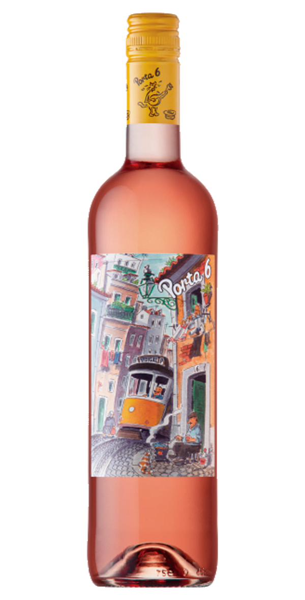 Garrafa de Porta 6 Rosé, vinho rosé da região de Lisboa, 75 cl