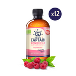 Carregar imagem na galeria: Kombucha de framboesa GUTsy Captain servida em copo