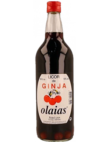Licor de Ginja Olaias com Fruto 1 LT