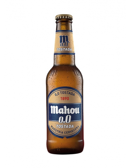 Mahou Cerveza tostada sin alcohol 0% Pack 6 botellines x 33 cl - 1,98 l