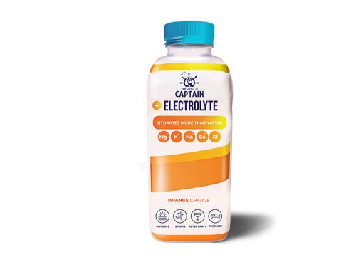 Garrafa GUTsy Captain Electrolyte Orange 600 ml