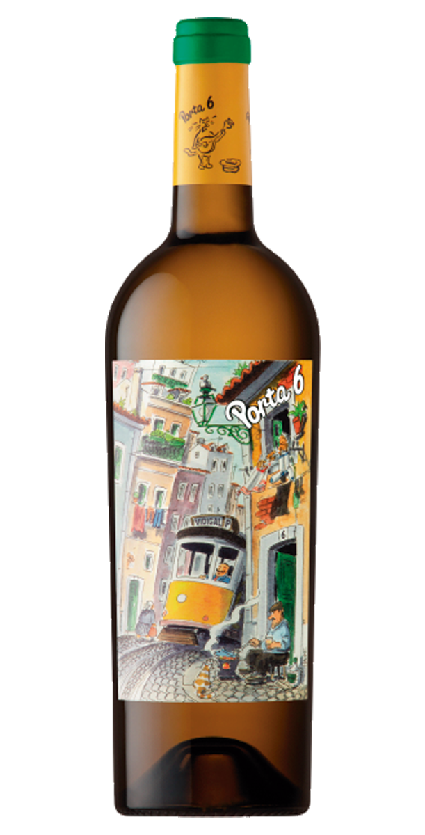 Garrafa de Porta 6 Branco, vinho branco da região de Lisboa, 75 cl