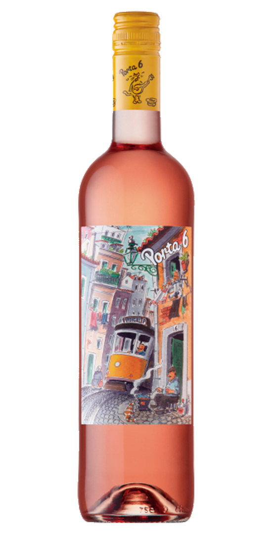 Garrafa de Porta 6 Rosé, vinho rosé da região de Lisboa, 75 cl