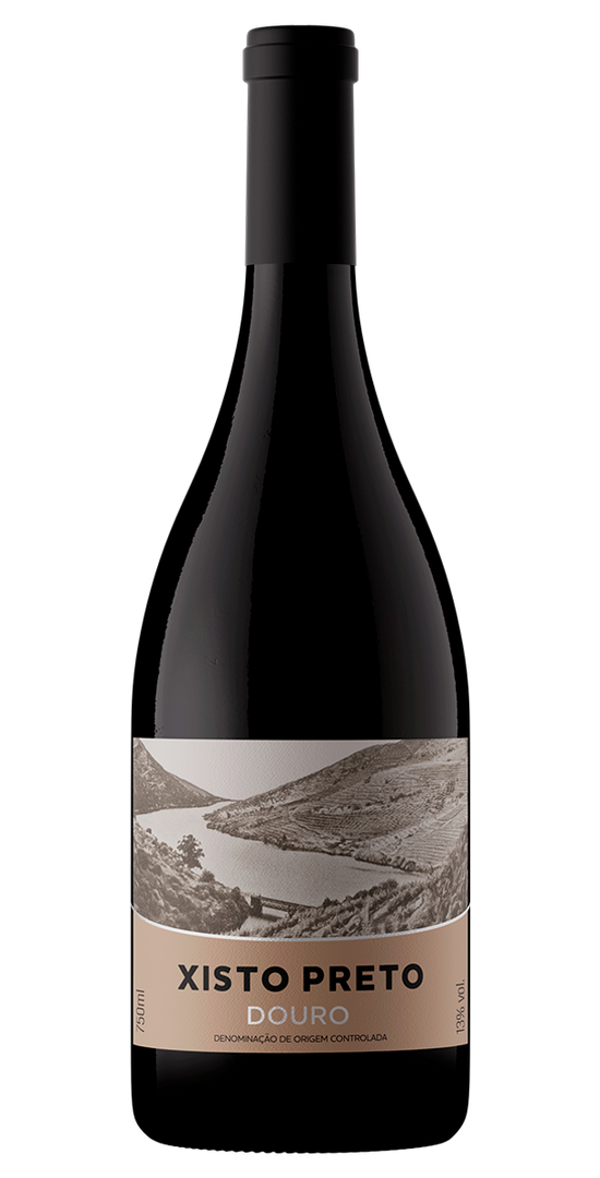 Garrafa de Xisto Preto Tinto, vinho tinto do Douro, 75 cl