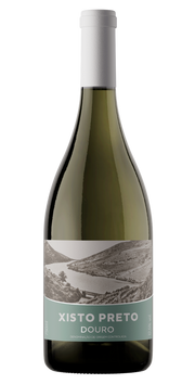 Garrafa de Xisto Preto Branco, vinho branco do Douro, 75 cl