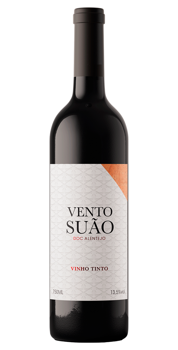 Garrafa de Vento Suão Tinto, vinho tinto alentejano, 75 cl