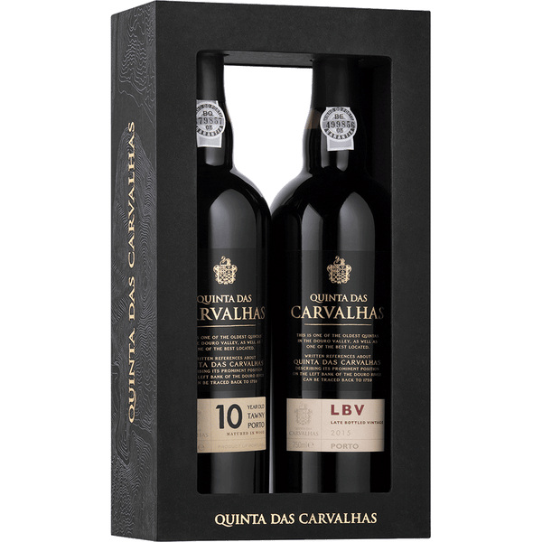 PACK PORTO QUINTA DAS CARVALHAS 10 ANOS + LBV 2 X 0,75 LT