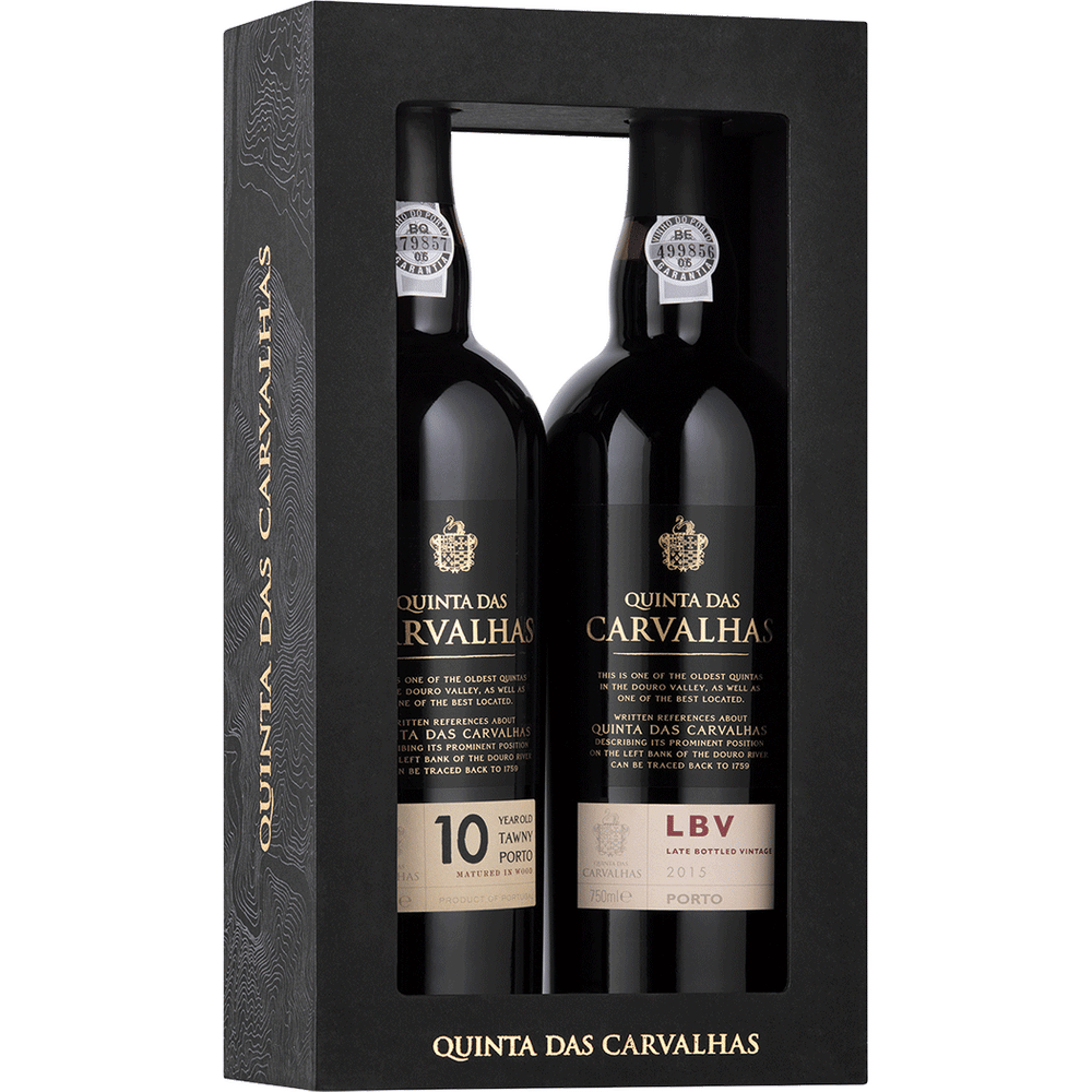 PACK PORTO QUINTA DAS CARVALHAS 10 ANOS + LBV 2 X 0,75 LT