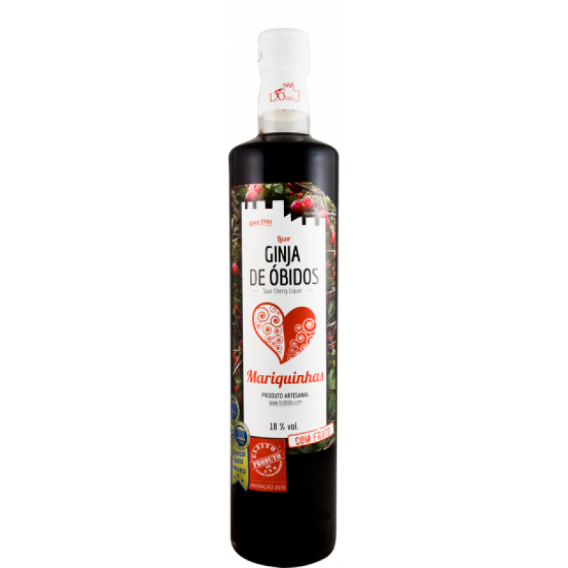 Mariquinhas Licor de Ginja de Óbidos C/ Fruto 0,70 LT