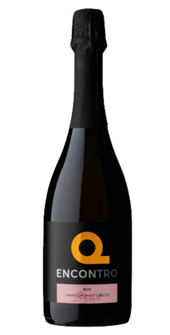 Garrafa de Quinta do Encontro Espumante Bruto Rosé, espumante da Bairrada, 75 cl