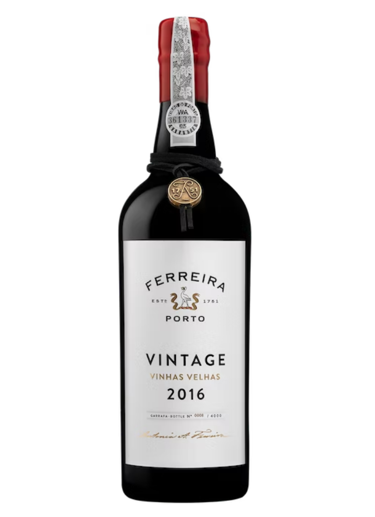 VINHO DO PORTO FERREIRA VINTAGE VINHAS VELHAS 2016 0,75 LT