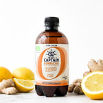 Carregar imagem na galeria: Garrafa de kombucha GUTsy Captain Zero Gengibre e Limão 400 ml