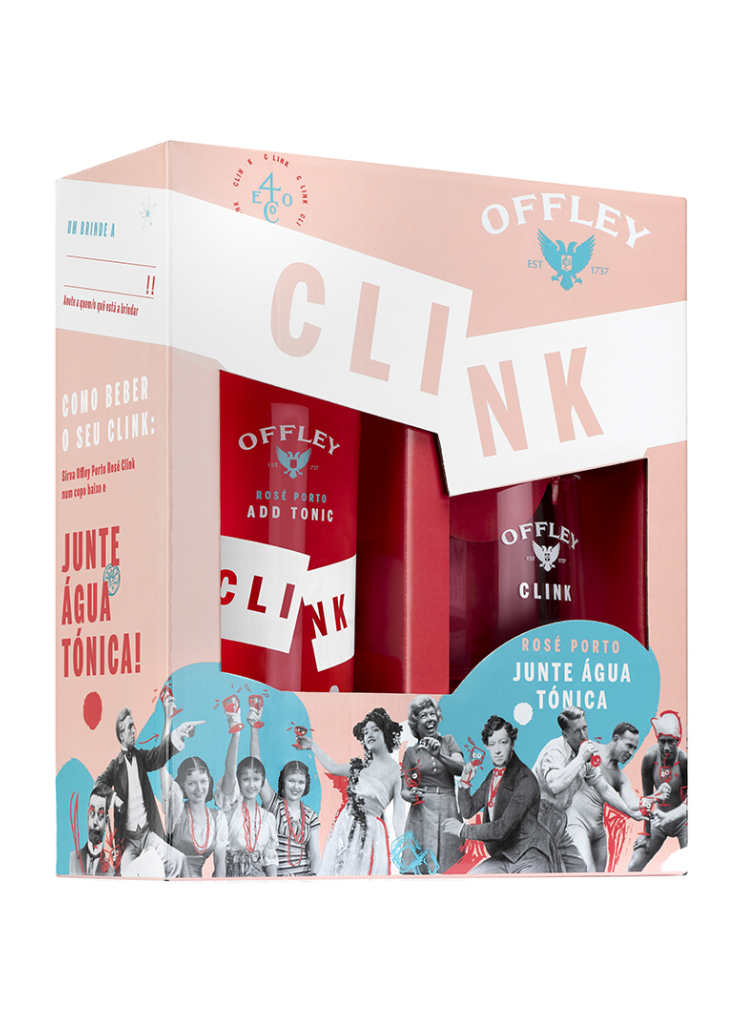 Offley Clink Rosé + Copo 75 CL