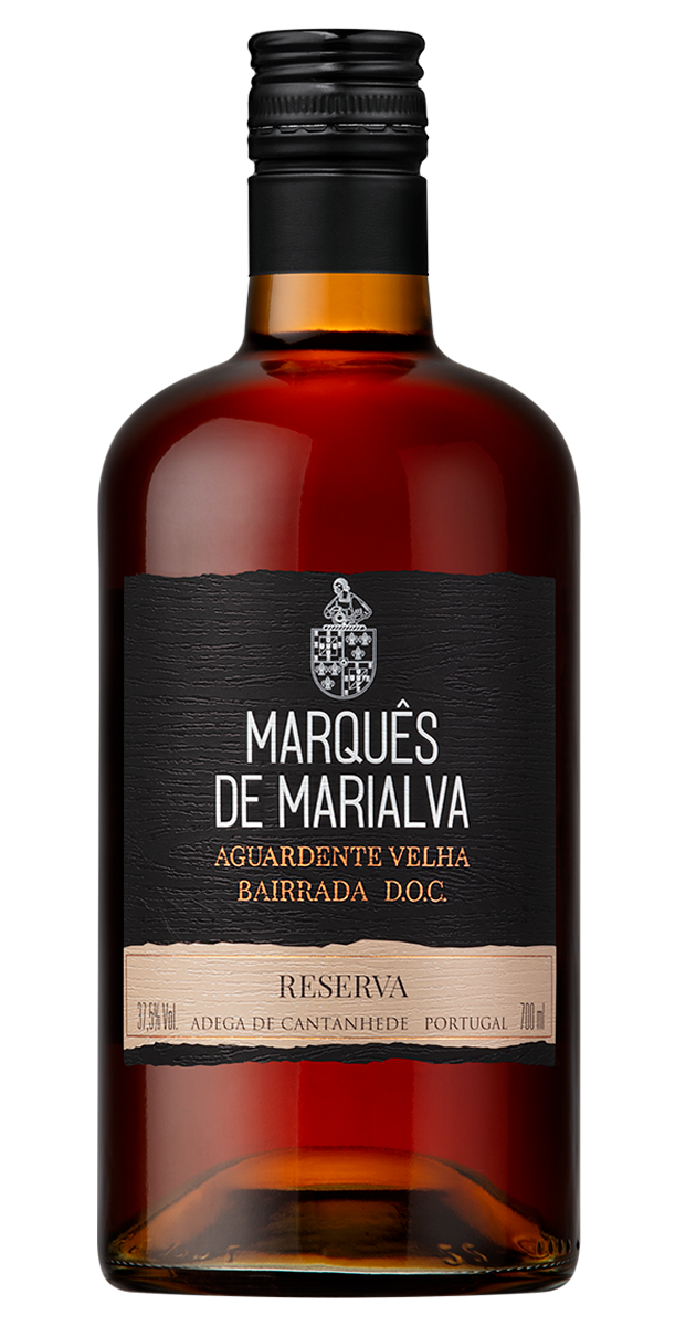 Garrafa de Marquês de Marialva Reserva Aguardente Velha, aguardente da Bairrada, 70 cl