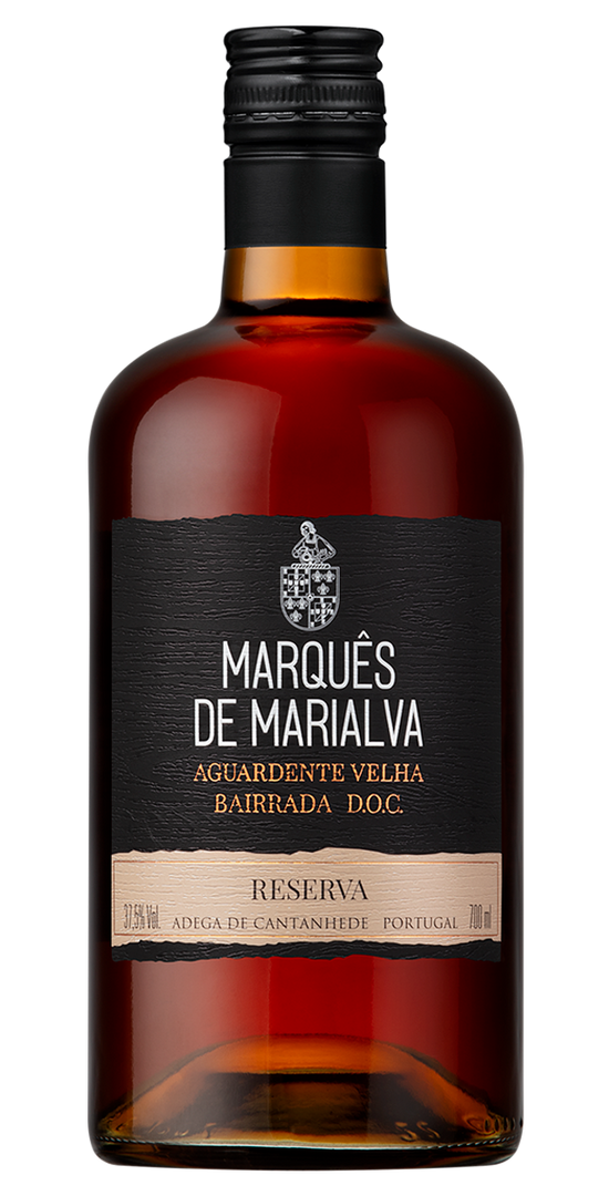 Garrafa de Marquês de Marialva Reserva Aguardente Velha, aguardente da Bairrada, 70 cl