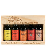 Carregar imagem na galeria: PORTO QUINTA DO INFANTADO CONJUNTO 5 MINIATURAS 5 X 5 CL CAIXA MADEIRA