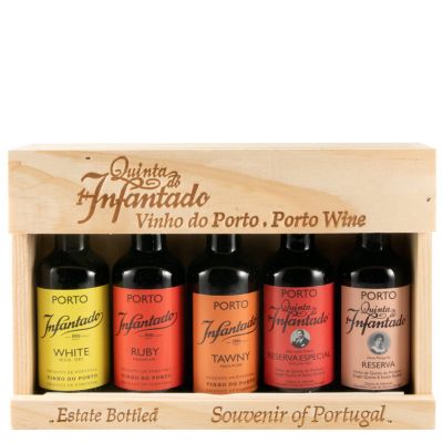 PORTO QUINTA DO INFANTADO CONJUNTO 5 MINIATURAS 5 X 5 CL CAIXA MADEIRA