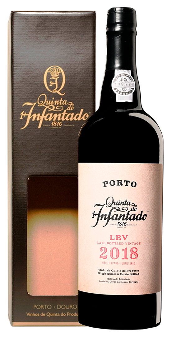 Garrafa de Quinta do Infantado Porto LBV, vinho do Porto Late Bottled Vintage, 75 cl