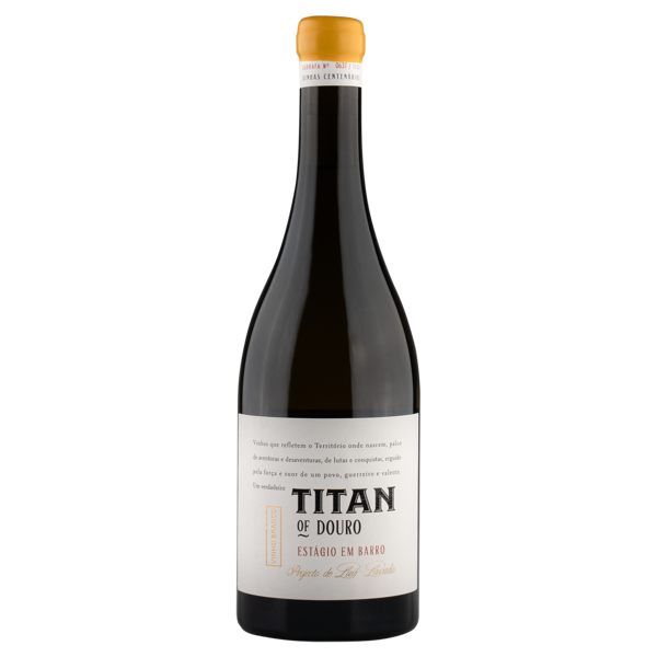Garrafa de Titan of Douro Estágio em Barro Branco, vinho branco do Douro estagiado em talhas de barro, 75 cl