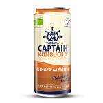 Carregar imagem na galeria: Lata de kombucha GUTsy Captain gengibre e limão 250 ml