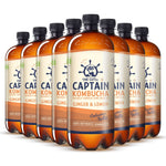 Carregar imagem na galeria: Garrafa de 1 litro de kombucha GUTsy Captain gengibre e limão