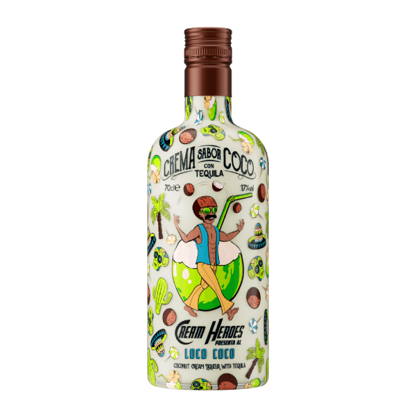 Licor Cream Heroes Loco Coco (Creme de Tequila e Coco) 0,70 Lt