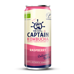 Carregar imagem na galeria: Lata de kombucha GUTsy Captain de framboesa 250 ml