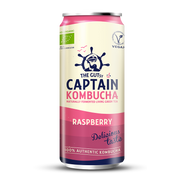 Lata de kombucha GUTsy Captain de framboesa 250 ml