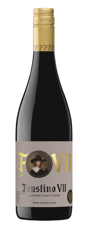 Garrafa de Faustino VII Cabernet Sauvignon Tinto, vinho tinto da Rioja, 75 cl