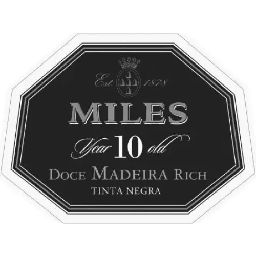 Vinho Madeira Miles Rich 10 Anos 0,75 Lt