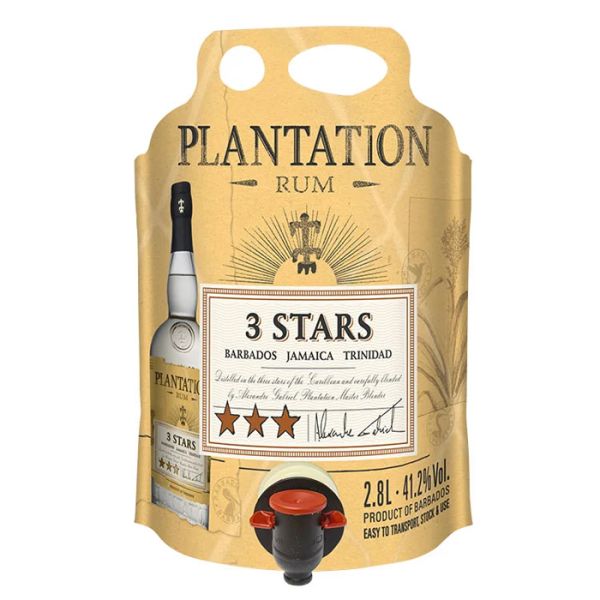 RUM PLANTERAY 3 STARS WHITE ECOPOUCH 2,8 LT