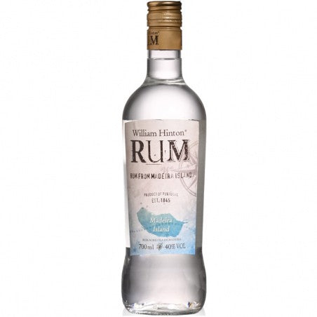 Garrafa de Rum da Madeira William Hinton Original, rum branco de cana sacarina, 70 cl