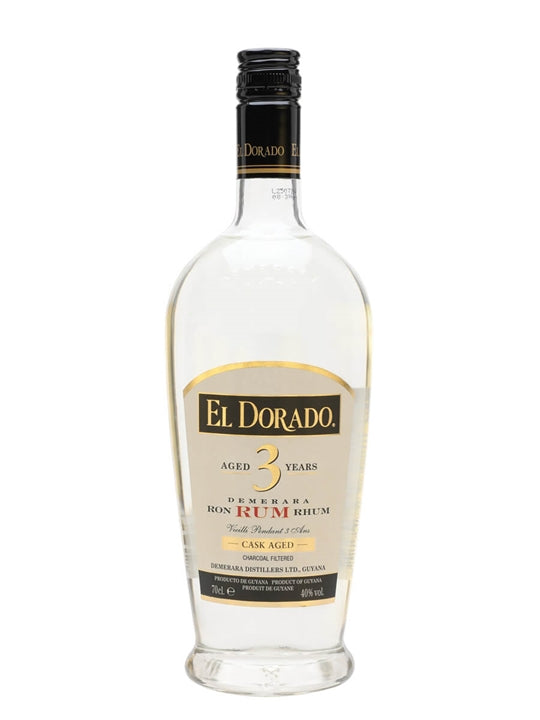 RUM EL DORADO 3 ANOS BRANCO 0,70 LT