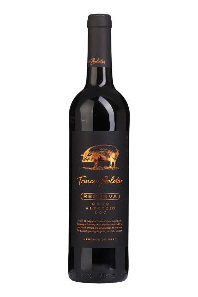 Garrafa de Trinca Bolotas Reserva Tinto, vinho tinto alentejano da Herdade do Peso, 75 cl